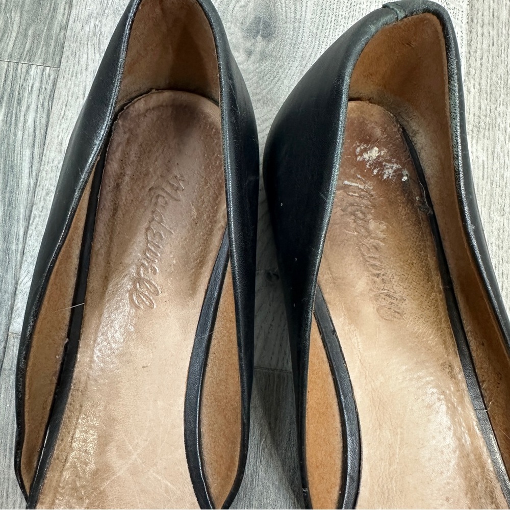 Madewell Black Women's Pointed Toe Suede Flats 9.5 - Picture 5 of 6